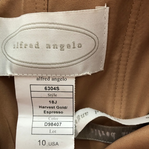 💛Alfred Angelo harvest gold Prom - Cocktail dress - Picture 6 of 8